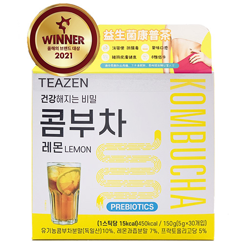 Teazen益生菌康普茶(檸檬味)30包裝